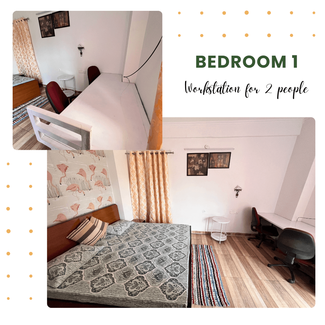 2BHK Master Bedroom with Balcony Access